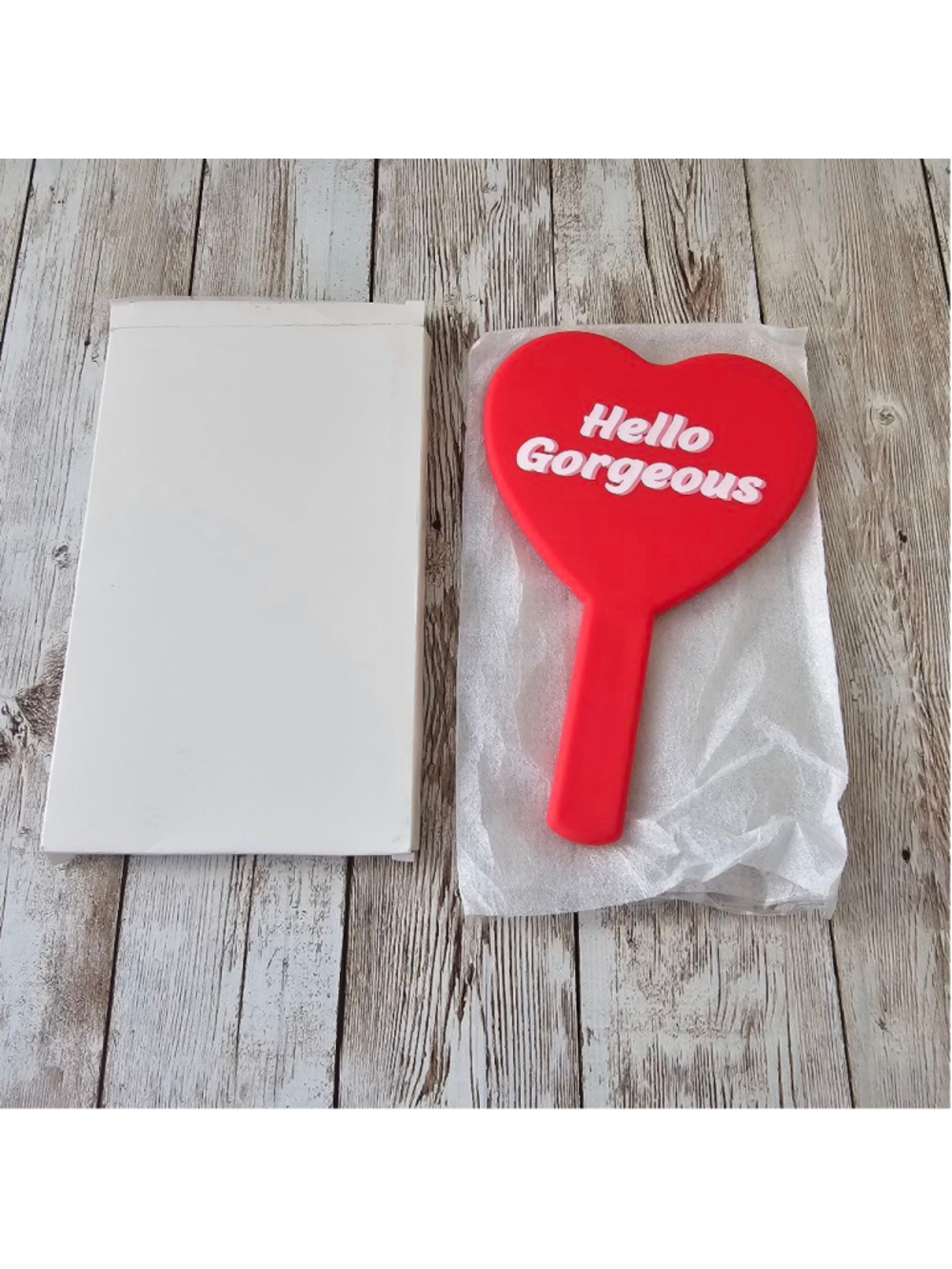 Handheld Heart Mirror Red NWOT